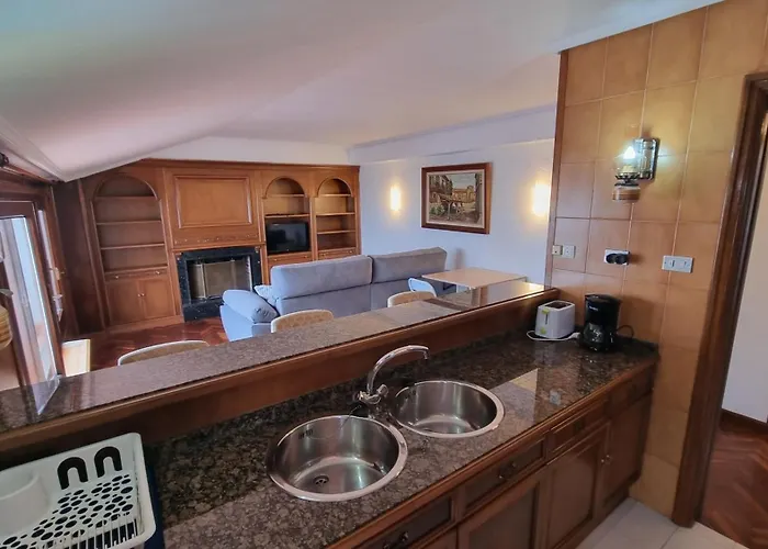 Lägenhet Precioso Atico Frente A La Playa De Santa Cristina A Coruña